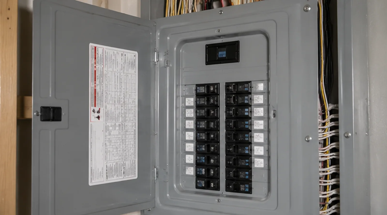 Electrical breaker panel assessment during a Hastings home inspection